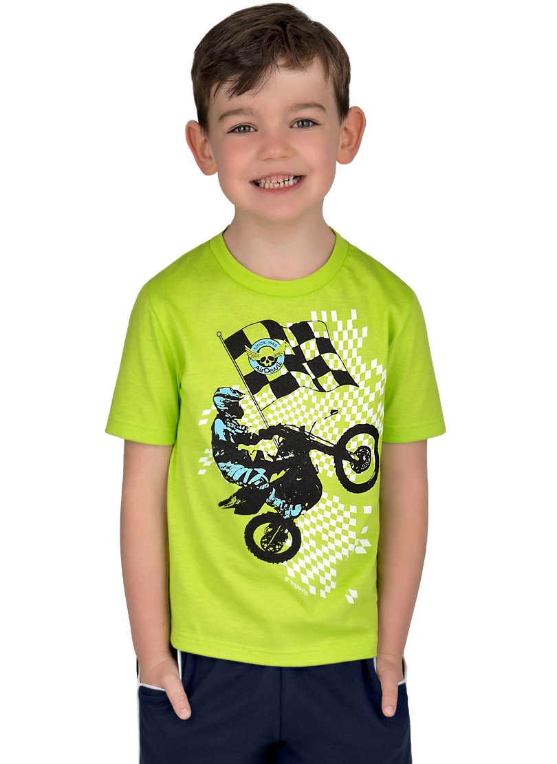 Trigema T-Shirt »TRIGEMA T-Shirt mit lässigem Motocross-Print« von Trigema