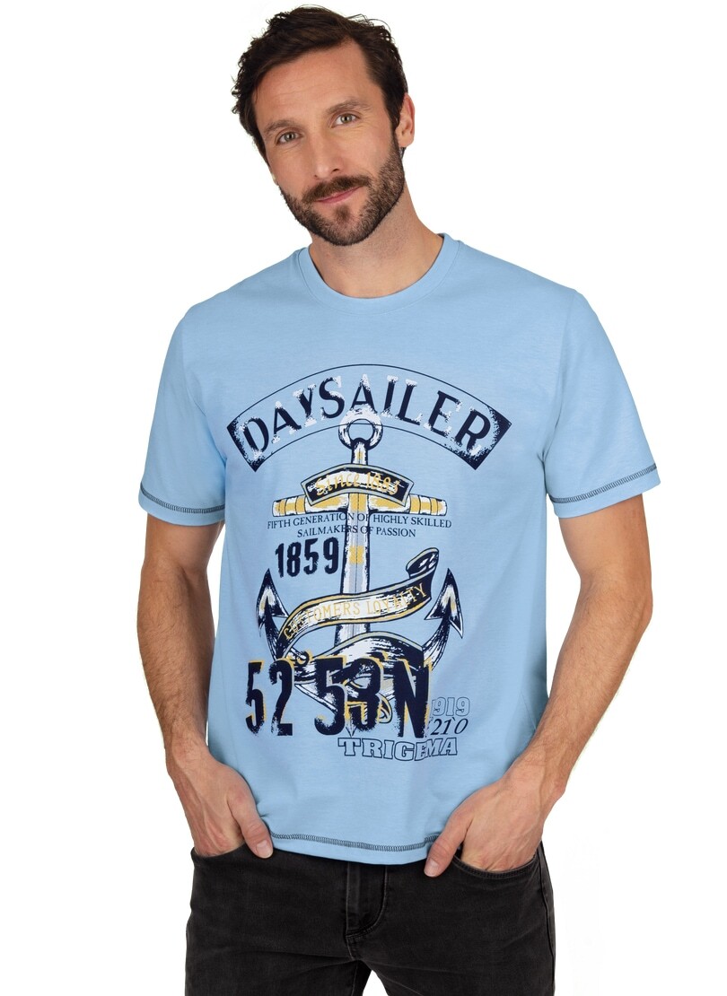 Trigema T-Shirt »TRIGEMA T-Shirt mit maritimem Anker-Druckmotiv« Trigema T-Shirt »TRIGEMA T-Shirt mit maritimem Anker-Druckmotiv« von Trigema