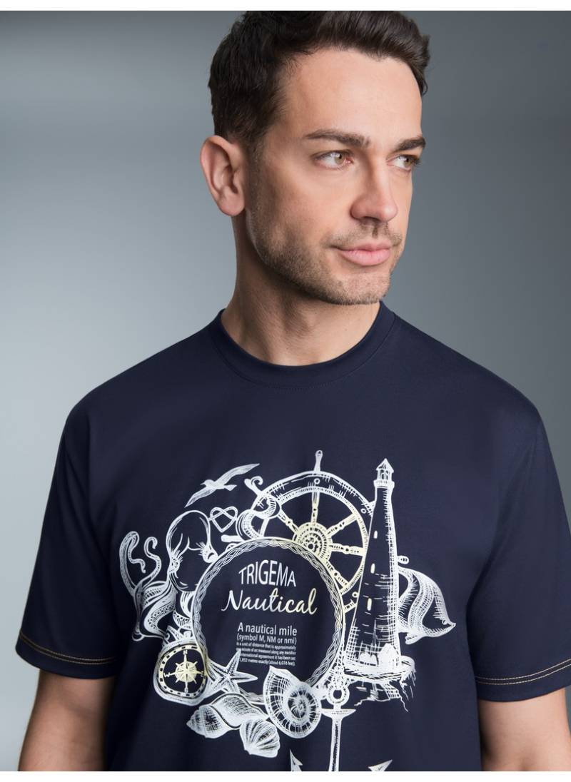 Trigema T-Shirt »TRIGEMA T-Shirt mit maritimem Printmotiv«, (1 tlg.) von Trigema