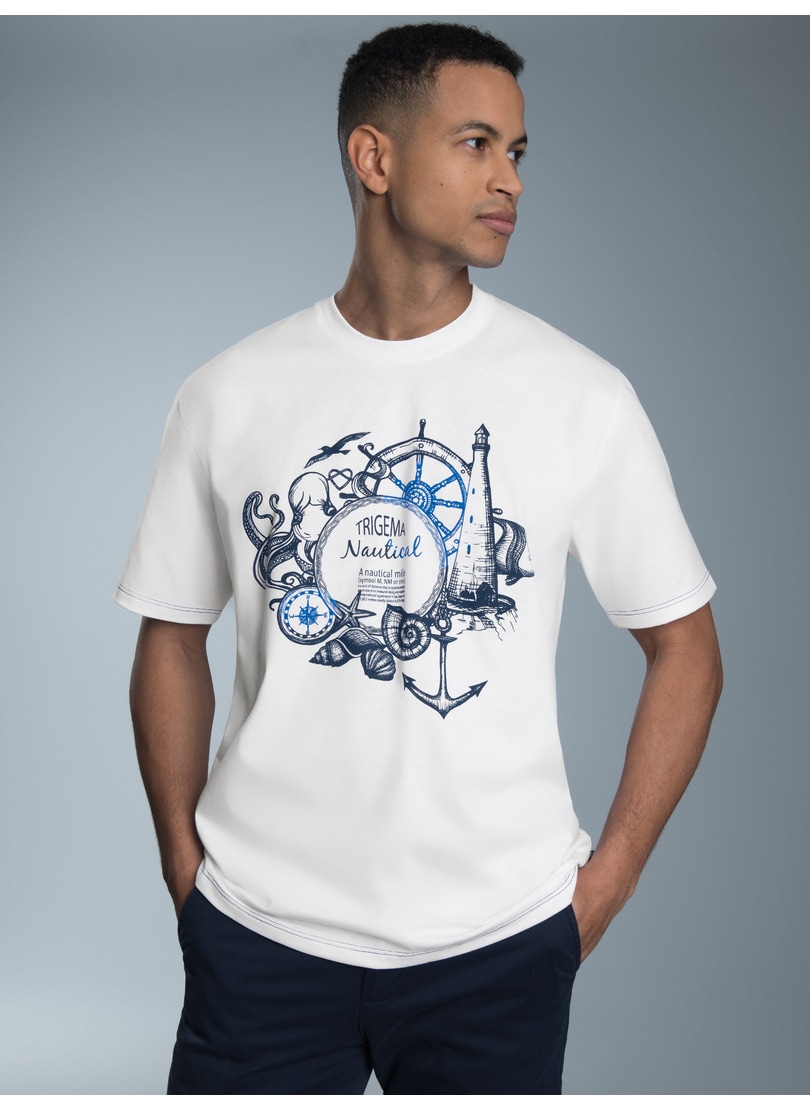 Trigema T-Shirt »TRIGEMA T-Shirt mit maritimem Printmotiv«, (1 tlg.) von Trigema
