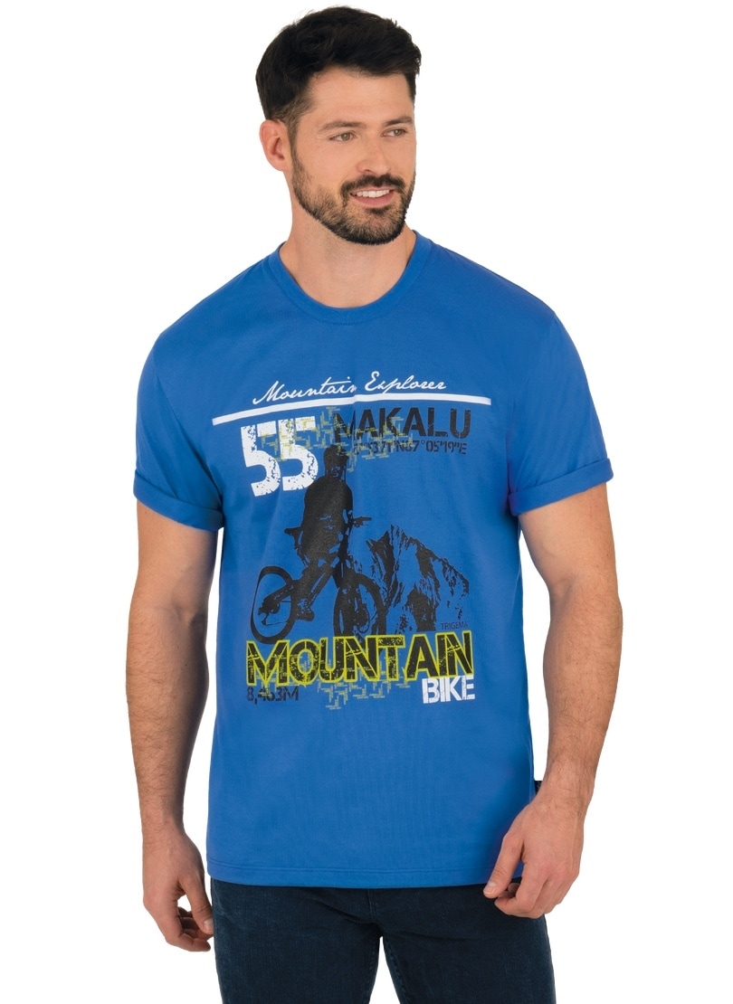 Trigema T-Shirt »TRIGEMA T-Shirt mit modischem Druckmotiv« Trigema T-Shirt »TRIGEMA T-Shirt mit modischem Druckmotiv« von Trigema