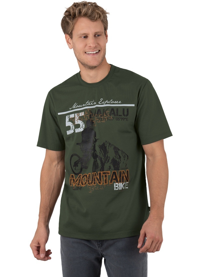 Trigema T-Shirt »TRIGEMA T-Shirt mit modischem Druckmotiv« Trigema T-Shirt »TRIGEMA T-Shirt mit modischem Druckmotiv« von Trigema