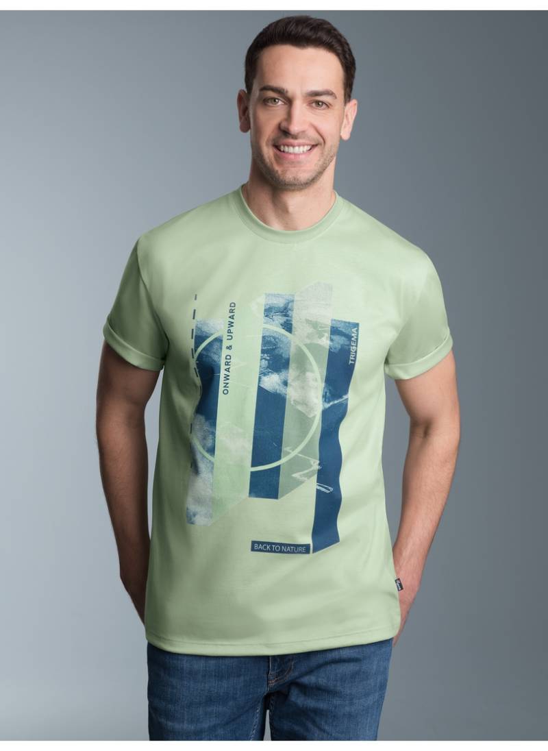 Trigema T-Shirt »TRIGEMA T-Shirt mit modischem Printmotiv«, (1 tlg.) von Trigema