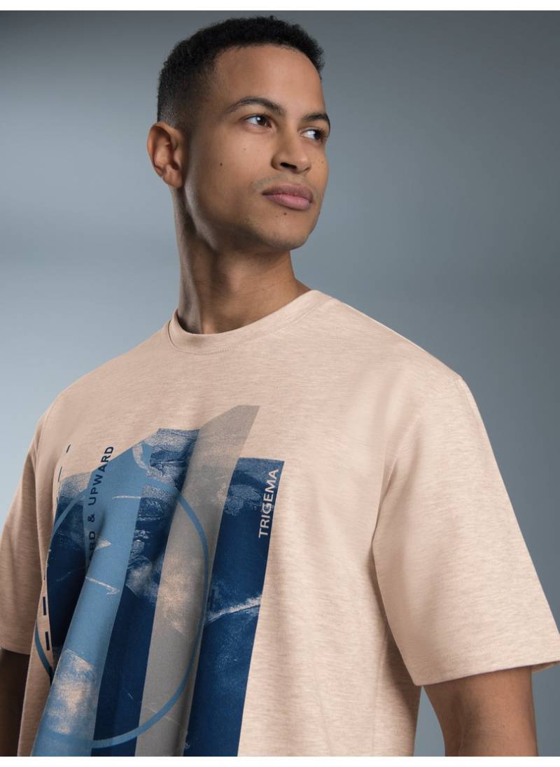 Trigema T-Shirt »TRIGEMA T-Shirt mit modischem Printmotiv«, (1 tlg.) von Trigema