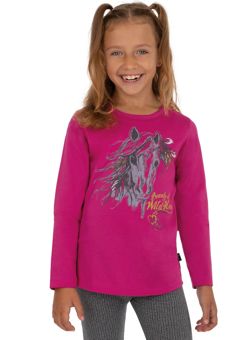 Trigema T-Shirt »TRIGEMA Langarmshirt mit niedlichem Pferde-Motiv« Trigema T-Shirt »TRIGEMA Langarmshirt mit niedlichem Pferde-Motiv« von Trigema