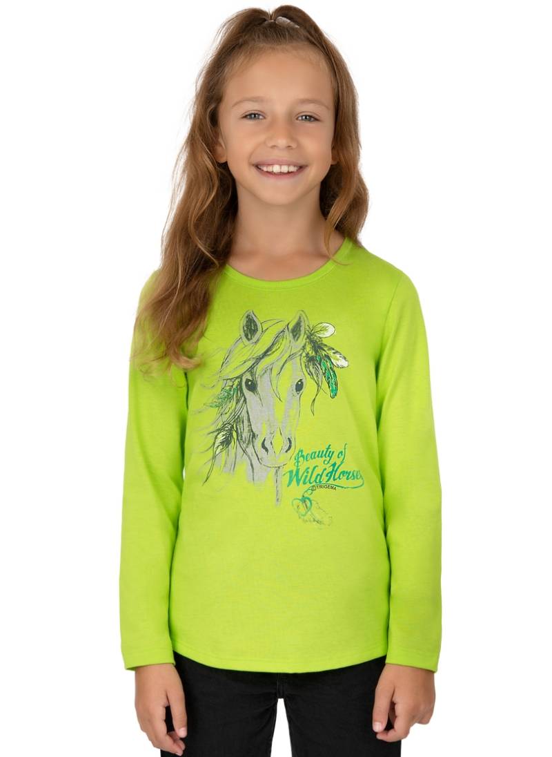 Trigema T-Shirt »TRIGEMA Langarmshirt mit niedlichem Pferde-Motiv«, (1 tlg.) von Trigema