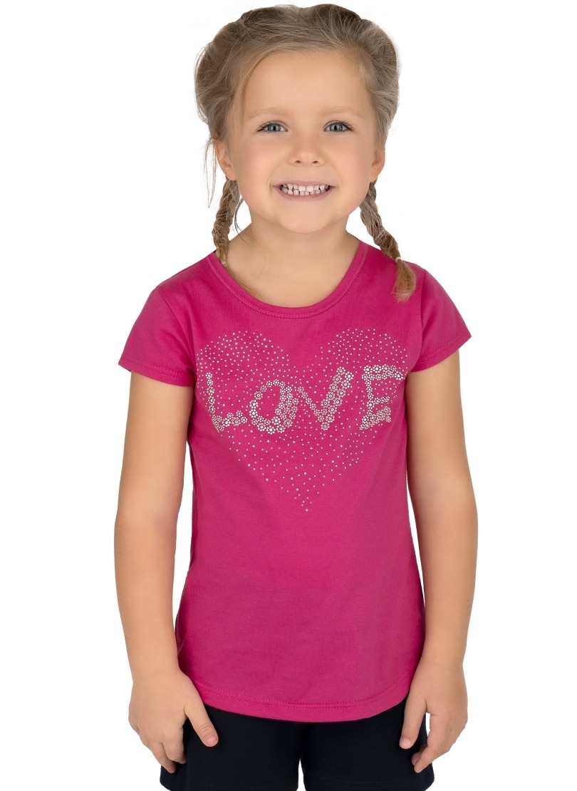 Trigema T-Shirt »TRIGEMA T-Shirt mit süssen Glitzersteinchen« Trigema T-Shirt »TRIGEMA T-Shirt mit süssen Glitzersteinchen« von Trigema