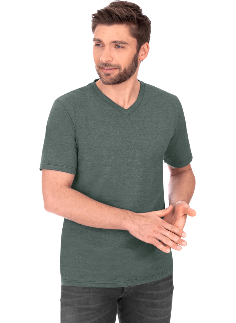Trigema T-Shirt »TRIGEMA V-Shirt DELUXE Baumwolle« von Trigema