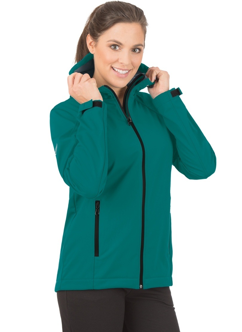 Trigema Softshelljacke »TRIGEMA Taillierte Softshell–Kapuzenjacke«, (1 St.) von Trigema