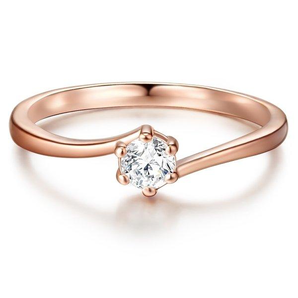 Ring Damen Goldrosa 57 von Trilani