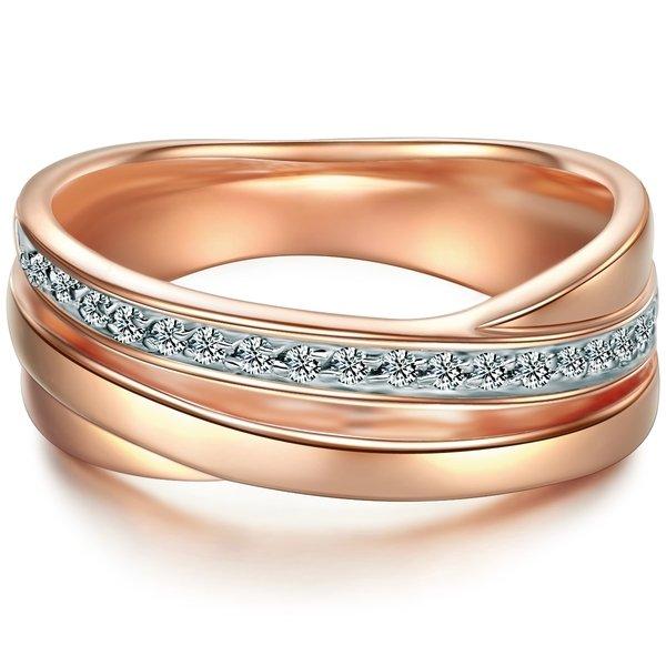 Ring Damen Goldrosa 60 von Trilani