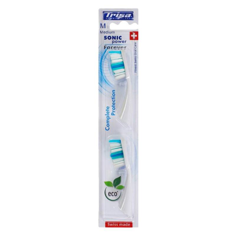 Trisa Oral Care - Ersatzset Complete Protection Sonic Power Medium von Trisa of Switzerland