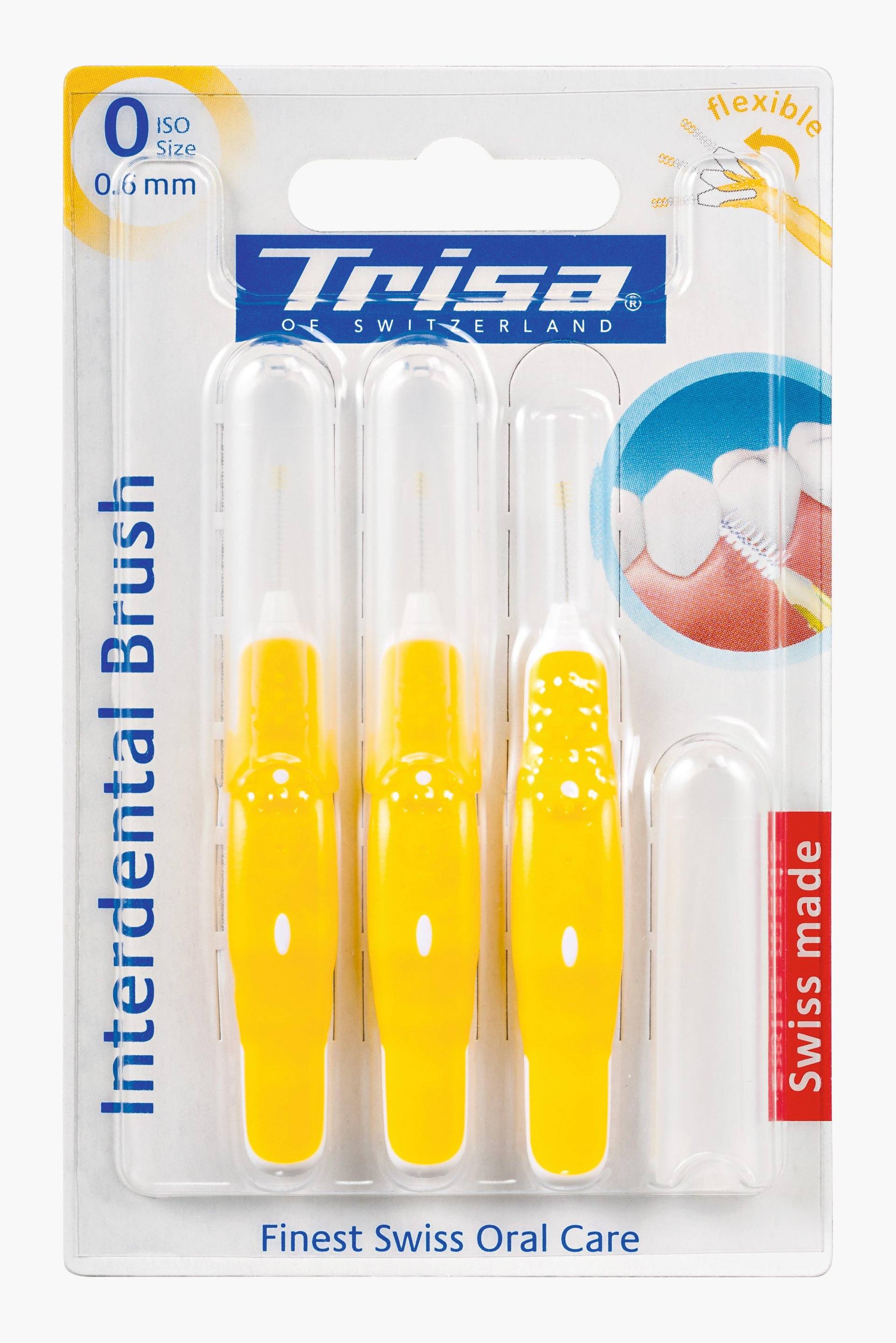 Interdental Brush Iso 0 Damen gelb ONE SIZE von Trisa
