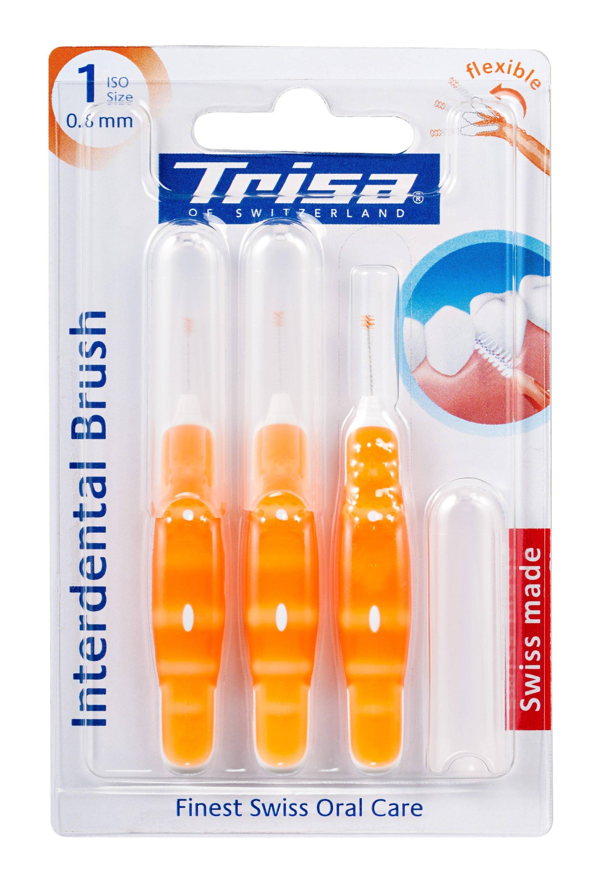 Interdental Brush Iso 1 Damen orange ONE SIZE von Trisa