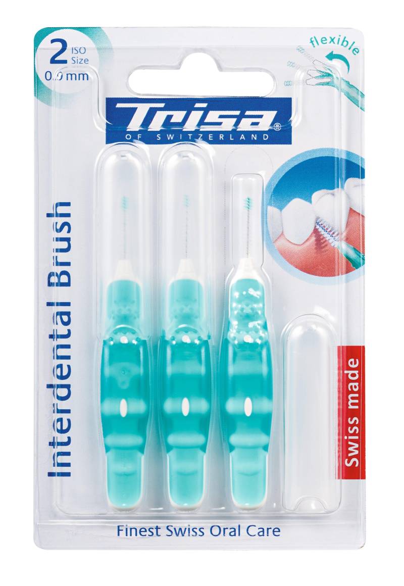 Interdental Brush Iso 2 Damen Grün 2mm von Trisa