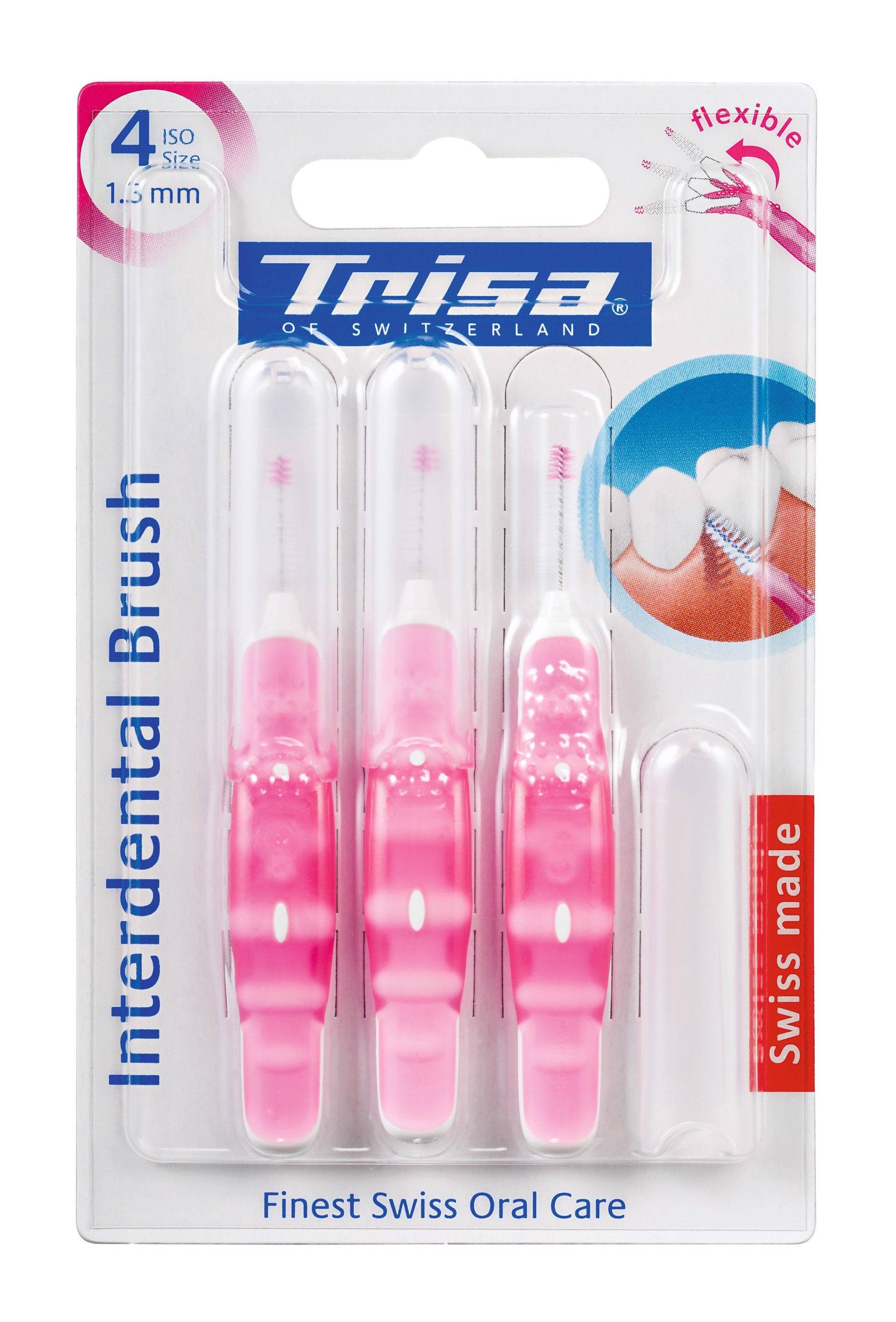 Interdental Brush Iso 4 Damen Pink 3-5MM von Trisa