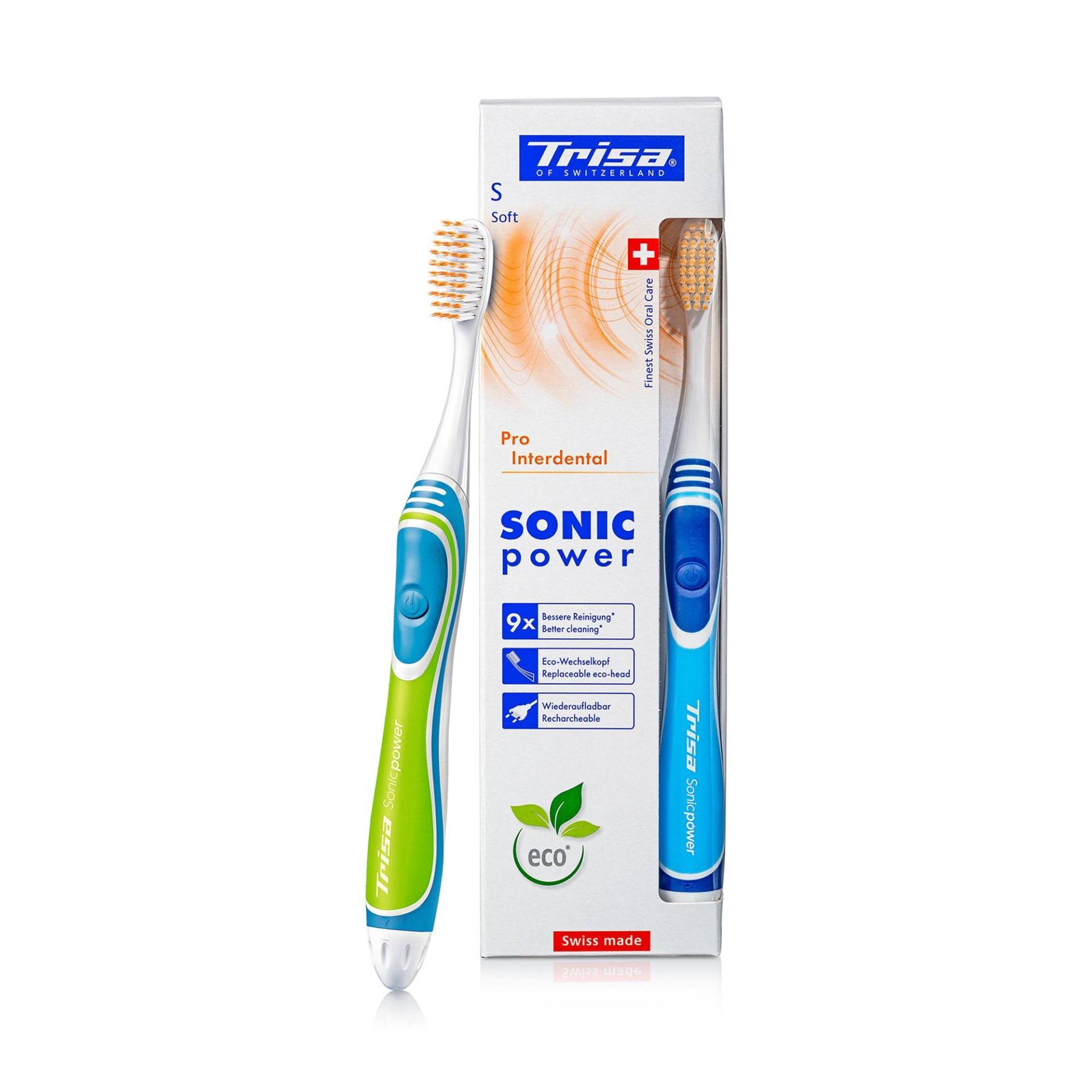 Zahnbürste Sonicpower Pro Interdental Soft Akku, Zufallsauswahl Damen  1 pezzo von Trisa