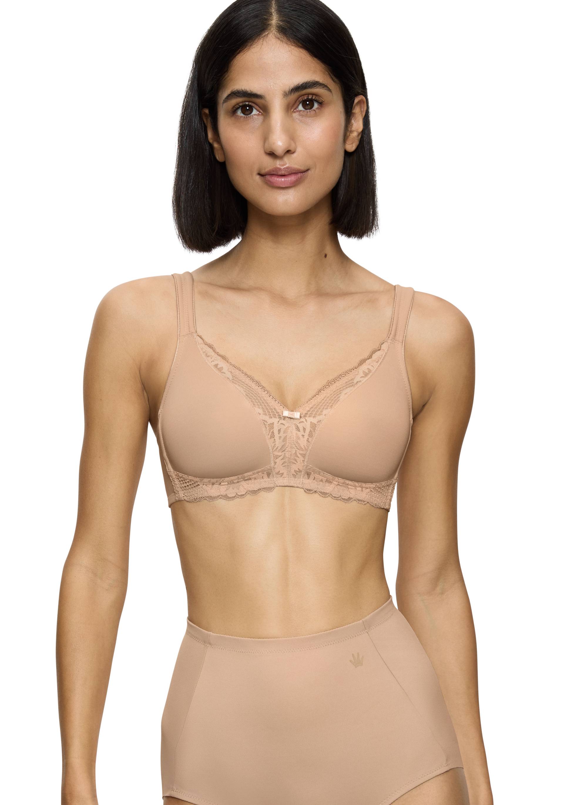 Triumph Bügelloser BH »Modern Lace+Cotton N«, Spitzeneinsätze Triumph Bügelloser BH »Modern Lace+Cotton N«, Spitzeneinsätze von Triumph