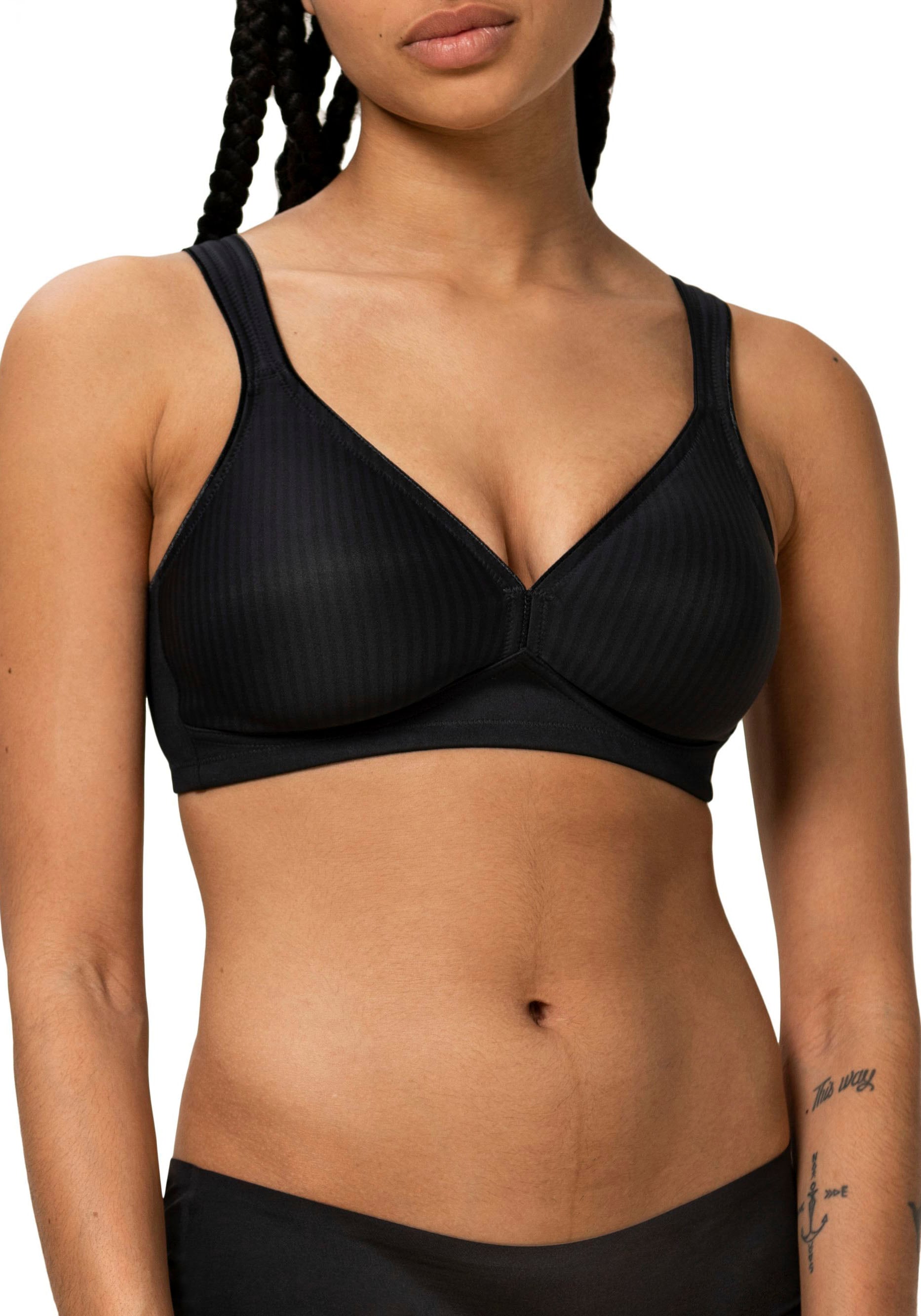 Triumph Bügelloser BH »Modern Soft+Cotton N«, dezent gestreift, mit formenden Cups ohne Polsterung von Triumph