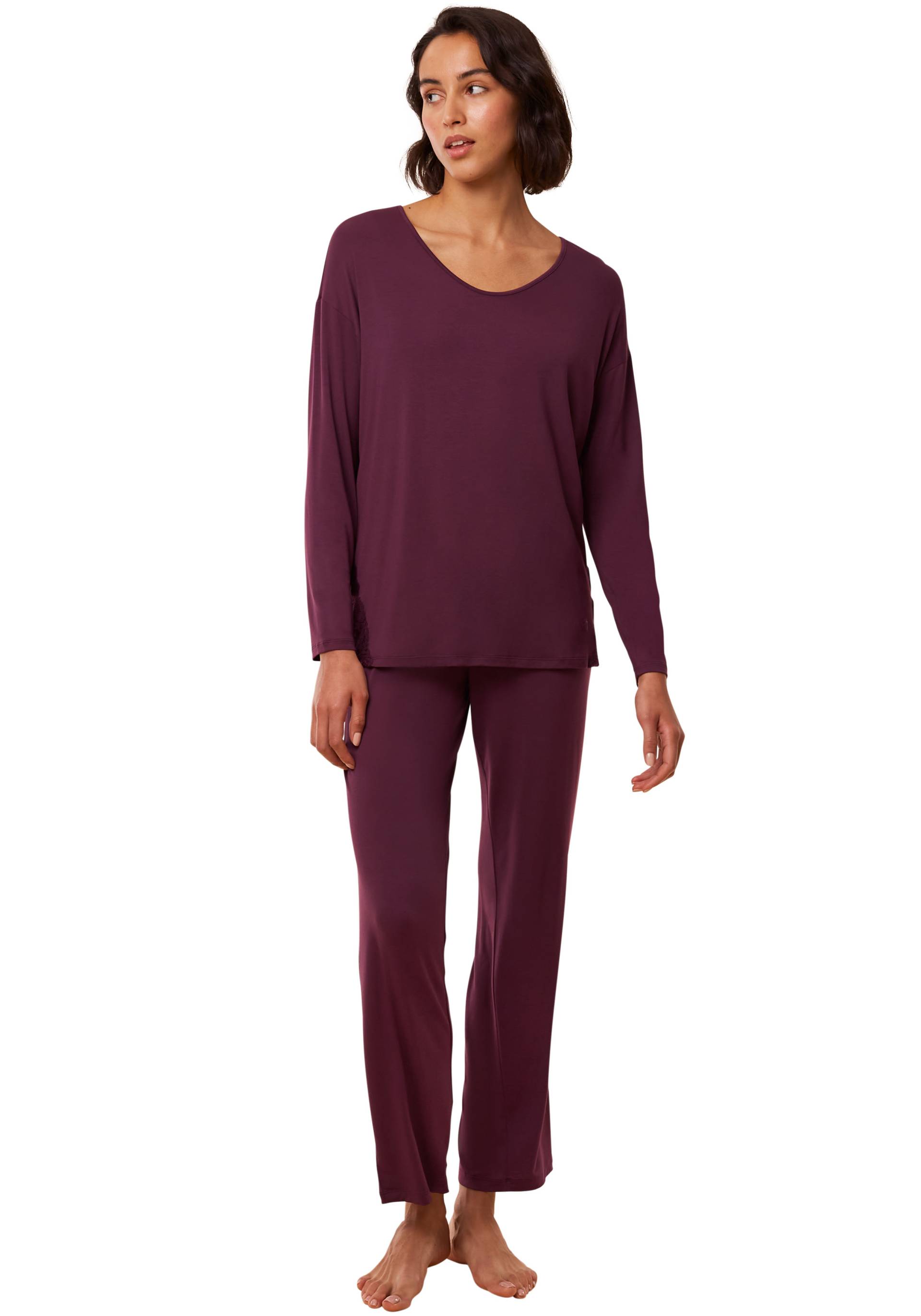 Triumph Pyjama »Timeless Sensuality PK LSL«, (2 tlg.), atumgsaktiv und weich von Triumph