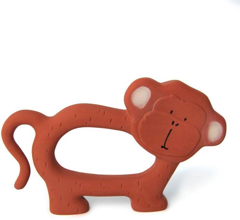 Natuurlijk Rubber Grijpspeeltje - Mr. Monkey Unisex Dunkelrot ONE SIZE von Trixie