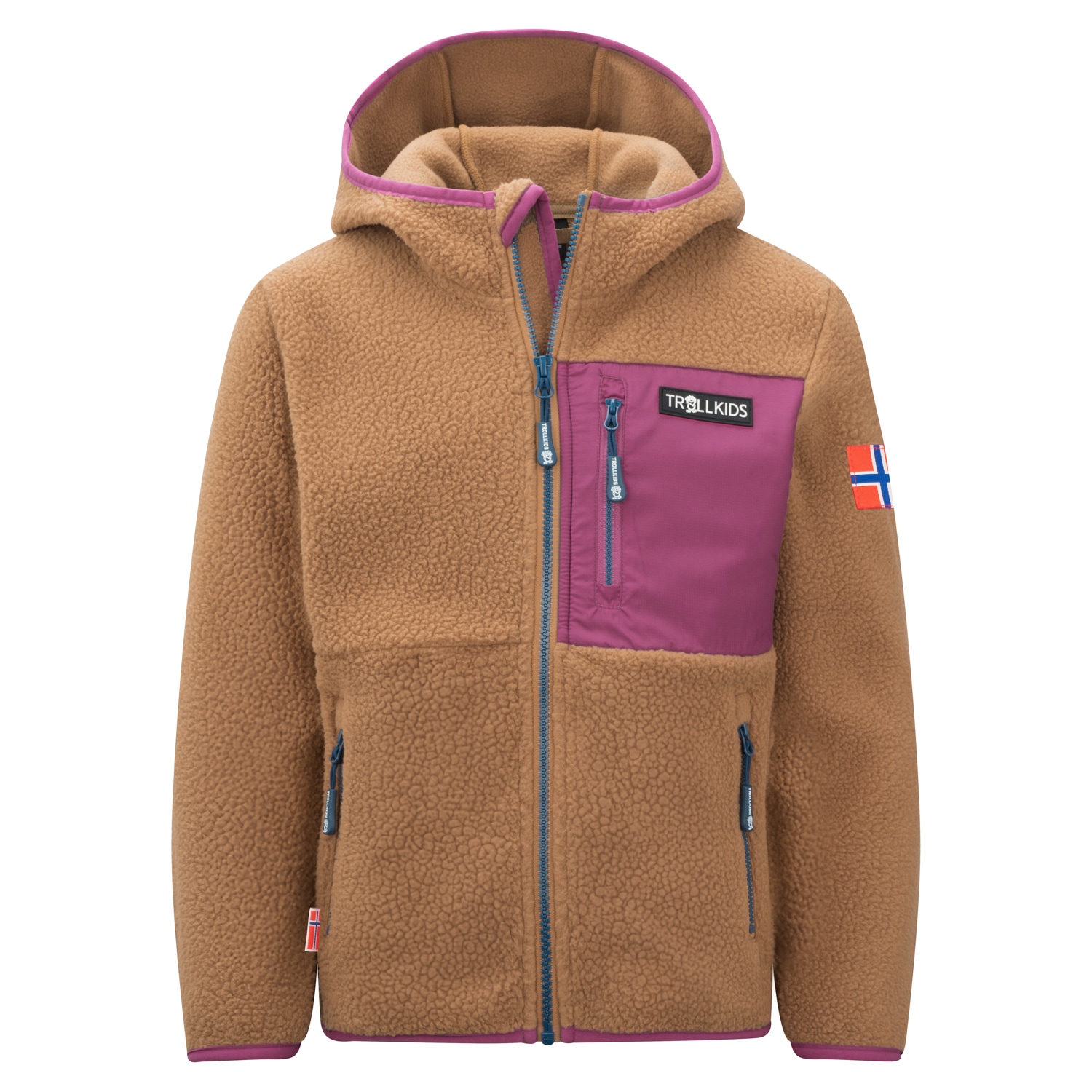 TROLLKIDS Fleecejacke »KIDS AURLANDSFJORD JACKET«, mit Kapuze von Trollkids