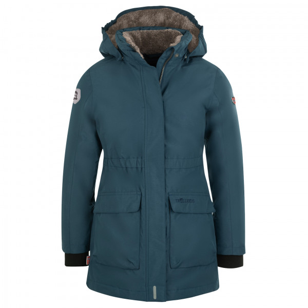 Trollkids - Girl's Alesund Coat - Mantel Gr 128 blau von Trollkids