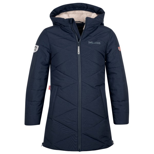 Trollkids - Girl's Bergen Coat - Mantel Gr 104 blau von Trollkids