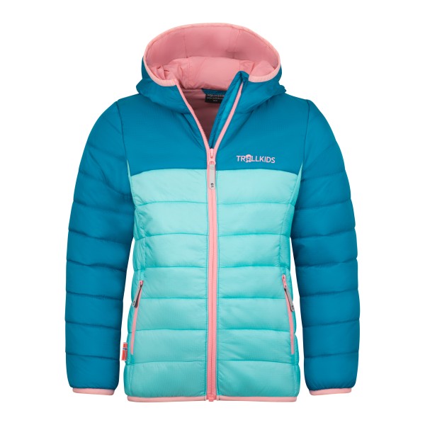 Trollkids - Girl's Eikefjord Jacket - Kunstfaserjacke Gr 116 türkis/blau von Trollkids