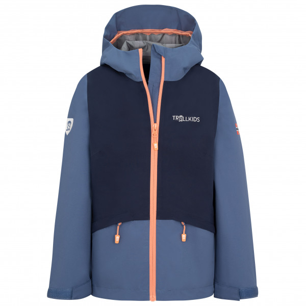 Trollkids - Girl's Gjende Jacket - Regenjacke Gr 140 blau von Trollkids