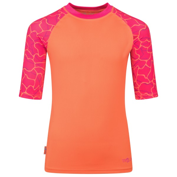 Trollkids - Girl's Haukland T - Lycra Gr 140 rot von Trollkids