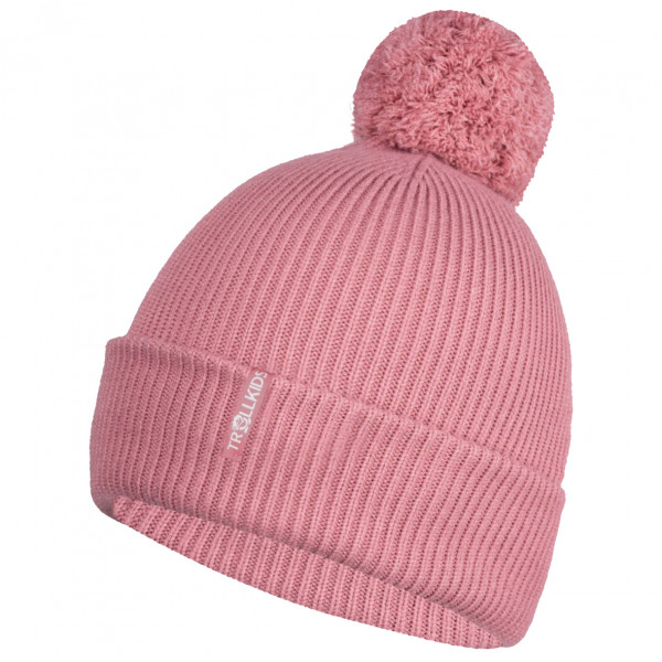 Trollkids - Girl's Holmenkollen Bobble Cap - Mütze Gr 48-52 cm - 2-5 Years rosa von Trollkids