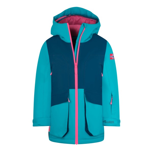 Trollkids - Girl's Kongsberg Jacket - Winterjacke Gr 92 türkis von Trollkids