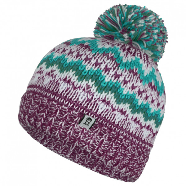 Trollkids - Girl's Kristiansand Bobble Cap - Mütze Gr 52-56 cm - 6-12 Years lila von Trollkids