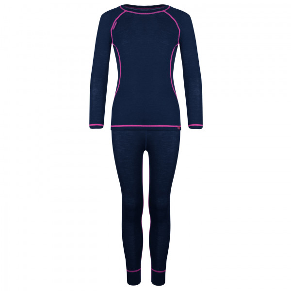 Trollkids - Girl's Merino Baselayer Set - Merinounterwäsche Gr 110 blau von Trollkids