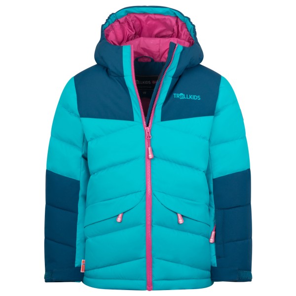 Trollkids - Girl's Narvik Jacket Pro - Kunstfaserjacke Gr 128 türkis von Trollkids