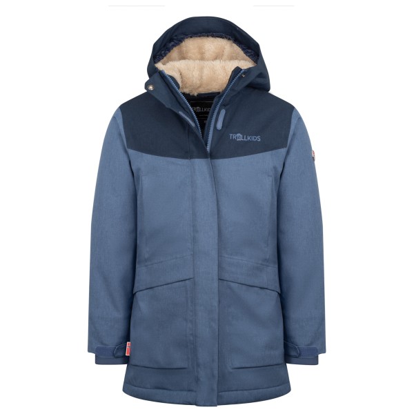 Trollkids - Girl's Oslo Coat Pro - Mantel Gr 104 blau von Trollkids