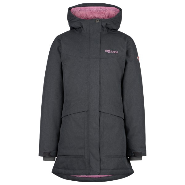 Trollkids - Girl's Oslo Coat Pro - Mantel Gr 104 schwarz/grau von Trollkids