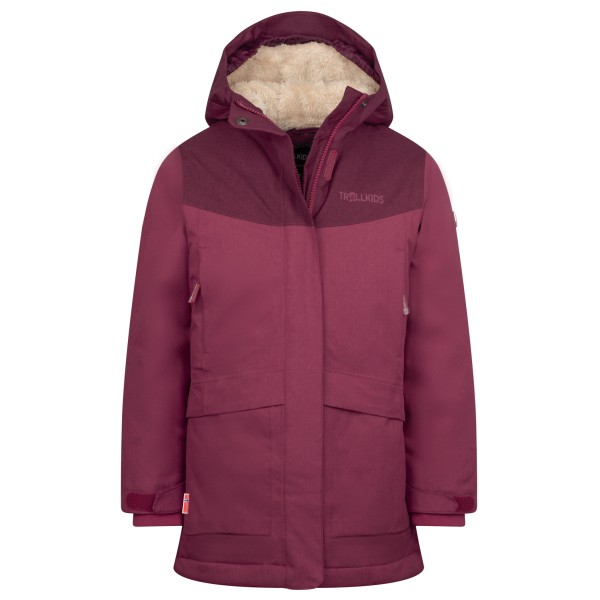 Trollkids - Girl's Oslo Coat Pro - Mantel Gr 110 lila/rot von Trollkids