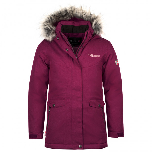 Trollkids - Girl's Oslo Coat XT - Mantel Gr 104 lila von Trollkids