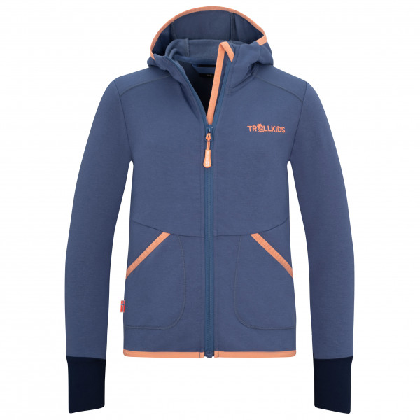 Trollkids - Girl's Saltfjord Jacket - Fleecejacke Gr 164 blau von Trollkids