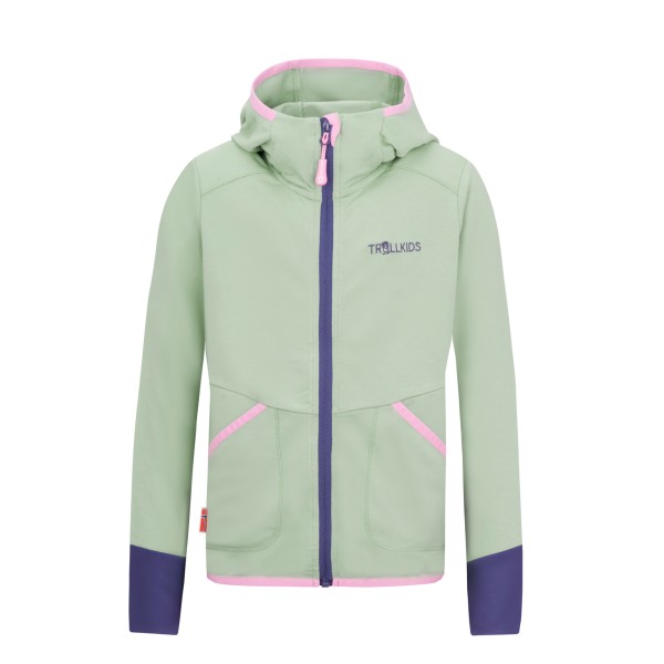 Trollkids - Girl's Saltfjord Jacket - Sweat- & Trainingsjacke Gr 104 grün von Trollkids