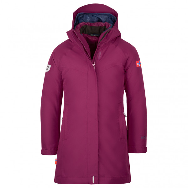 Trollkids - Girl's Senja 3in1 Coat - Mantel Gr 128 lila von Trollkids