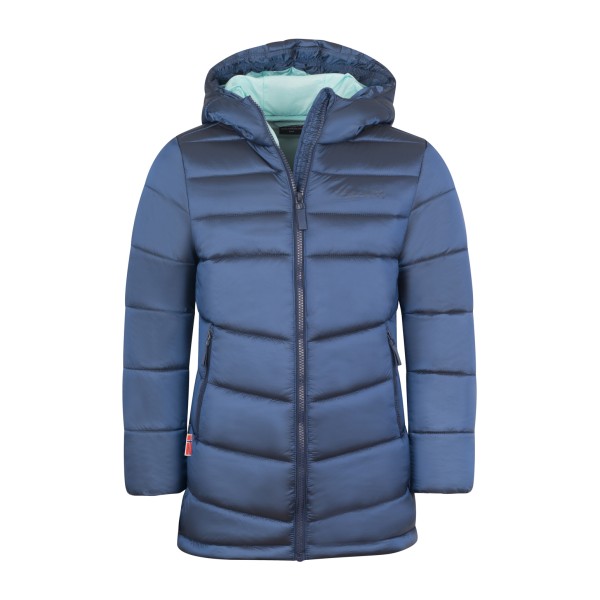 Trollkids - Girl's Trondheim Coat - Mantel Gr 104 blau von Trollkids