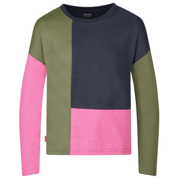 Trollkids - Girl's Verdal Longsleeve - Longsleeve Gr 128 bunt von Trollkids