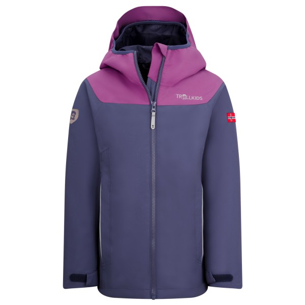 Trollkids - Girls Bergen Jacket - Regenjacke Gr 110 blau von Trollkids