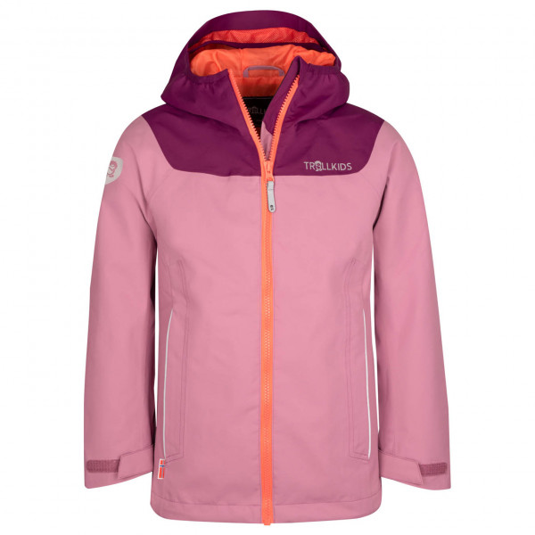 Trollkids - Girls Bergen Jacket - Regenjacke Gr 98 rosa von Trollkids