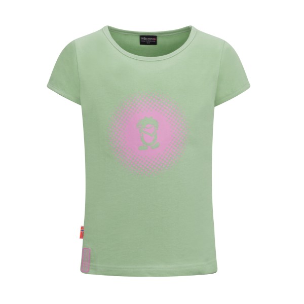 Trollkids - Girls Logo T - T-Shirt Gr 128 grün von Trollkids