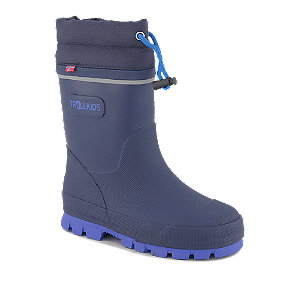 Trollkids Isfjord Jungen Gummistiefel Blau von Trollkids