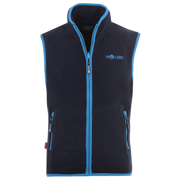 Trollkids - Kid's Arendal Vest - Fleecegilet Gr 164 blau von Trollkids